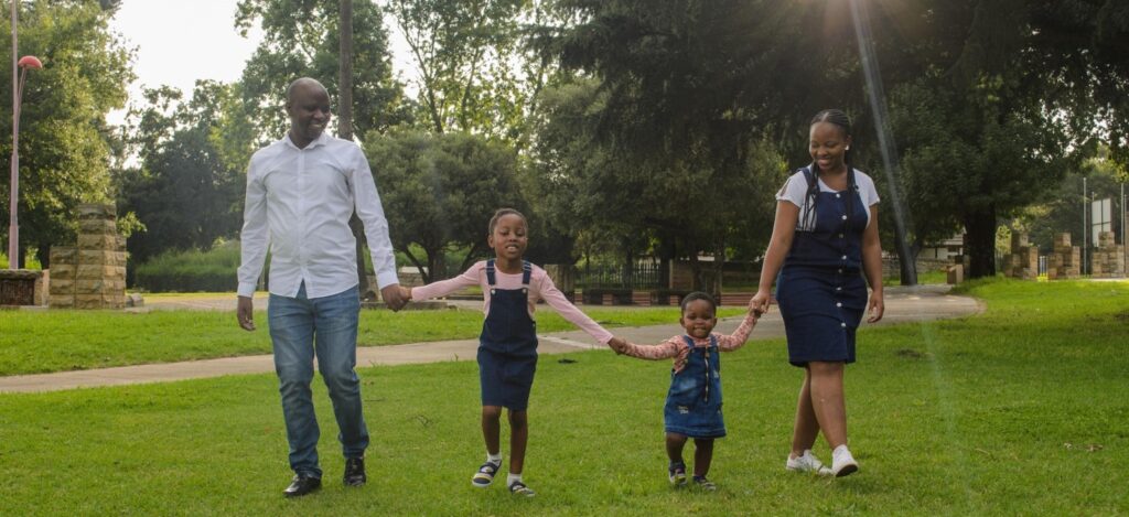 family in park in grand rapids mi